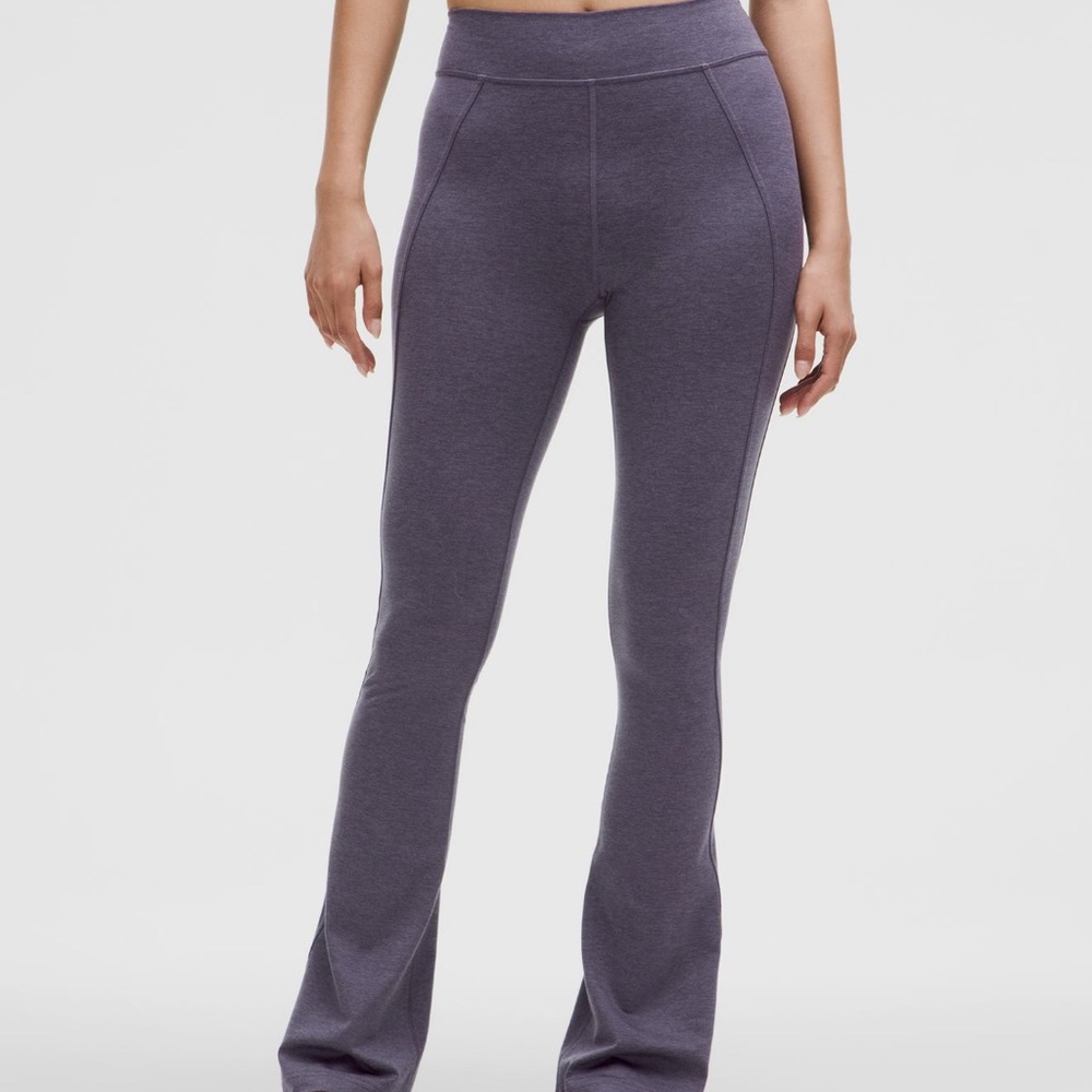 Lululemon softy suedey split-hem hr mini flare pants